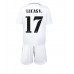 Billige Real Madrid Lucas Vazquez #17 Hjemmetrøye Barn 2022-23 Kortermet (+ korte bukser)